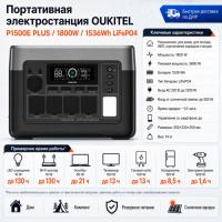 Портативная электростанция Oukitel P1500E PLUS 1800W / 1536Wh LiFePO4 в Макеевке