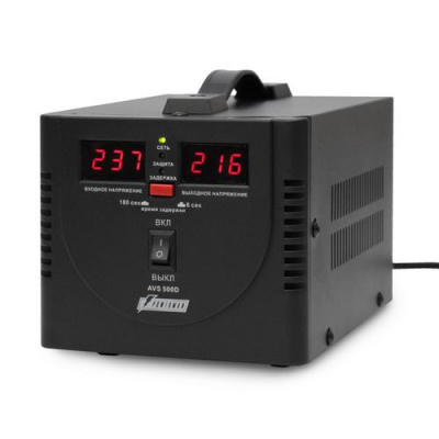 Стабилизатор напряжения PowerMan AVS 500D Black в Макеевке