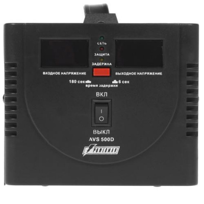 Стабилизатор напряжения PowerMan AVS 500D Black в Макеевке