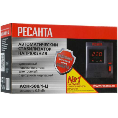 Стабилизатор напряжения Ресанта АСН-500/1-Ц в Макеевке