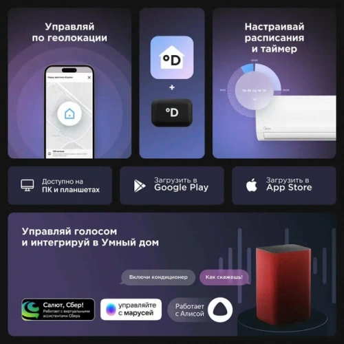 Кондиционер MIDEA MSFRW-07HRN8-I/MSFR-07HRN8-O в Макеевке