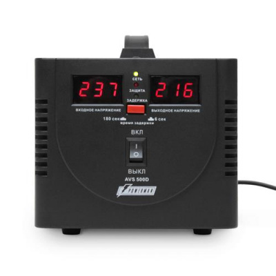 Стабилизатор напряжения PowerMan AVS 500D Black в Макеевке