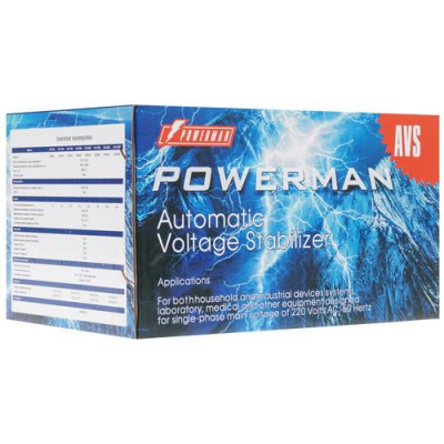 Стабилизатор напряжения PowerMan AVS 500D Black в Макеевке